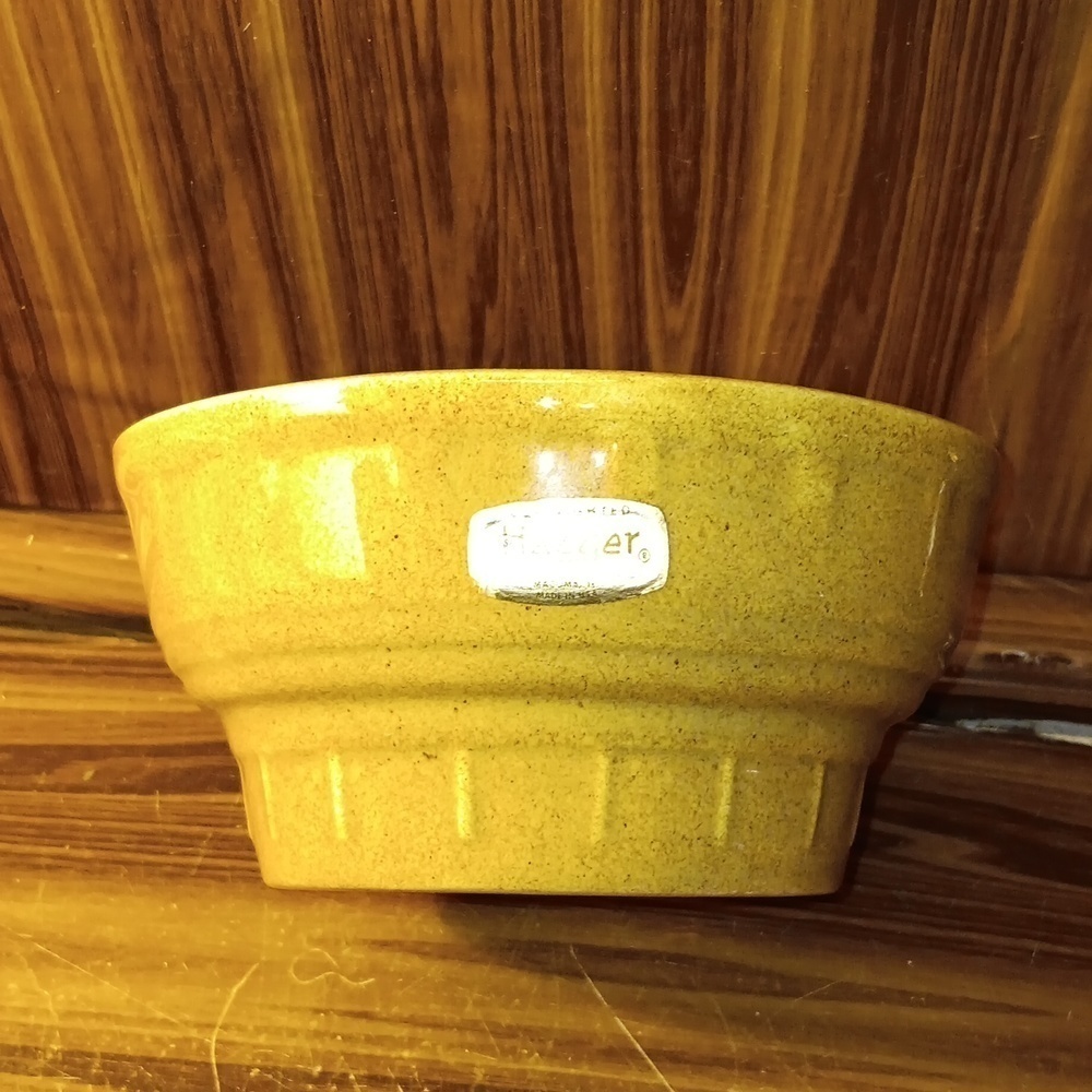Haeger yellow pottery bowl